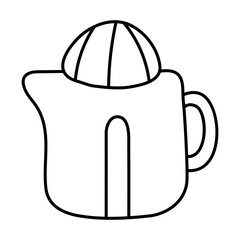 Modern design icon of electric kettle
