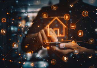 Smart home automation assistant with circular interface