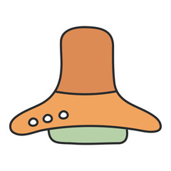 A colored design icon of kitchen hood

