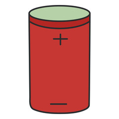 Modern design icon of battery

