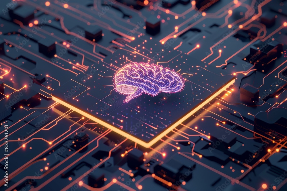 Poster big data will be transferred via the cloud. digital technology for the future. genetic algorithms wi