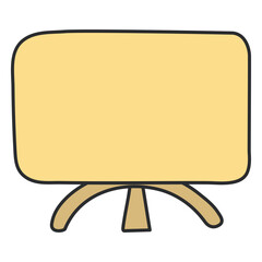 An icon design of whiteboard

