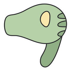 Creative design icon of hairdryer

