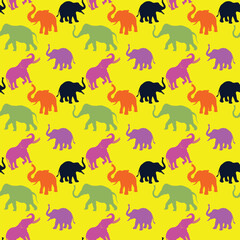 Elefanta Seamless Vector Pattern Design