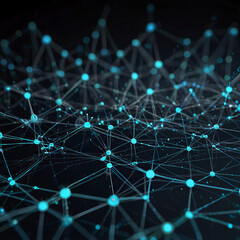 Obraz premium Powered Data Analytics, showcasing a network of interconnected nodes processing vast amounts of data.