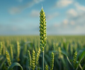 Close Up of Green Plant in Field