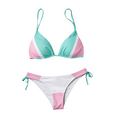 Summer bikini on Isolated transparent background png. generated with AI