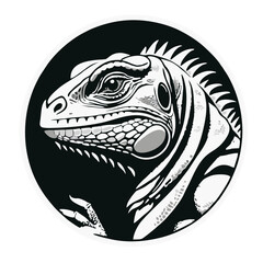 Reptilian Radiance Stunning Iguana Logos