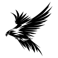 black illustration animal logo