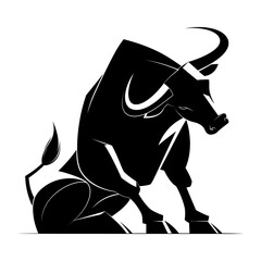 black illustration animal logo