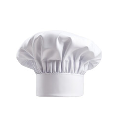white chef hat on Isolated transparent background png. generated with AI