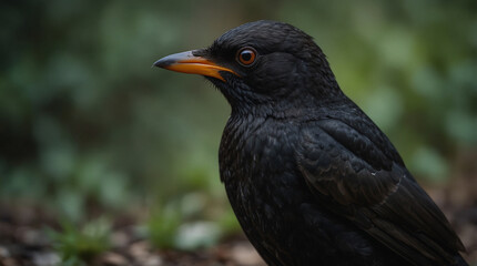 "In the Wild: Capturing the Beauty of the Eurasian Blackbird"