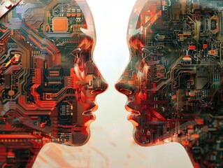 Digital Human and Artificial Intelligence Engage in Conversation