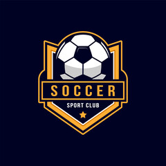 soccer logo badge template