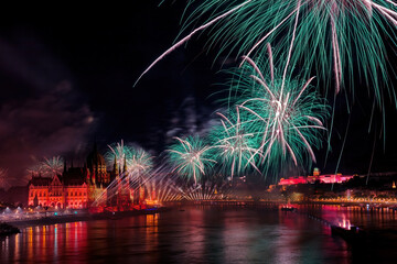 Budapest fireworks show on August 20th. St. Stephen’s Day.	