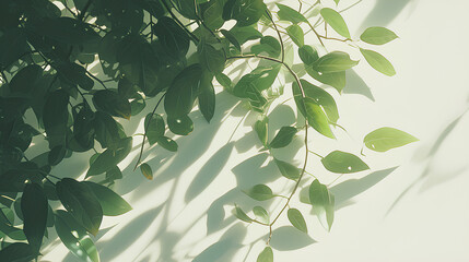 leaf abstract on white paper