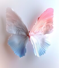 butterfly on pink background