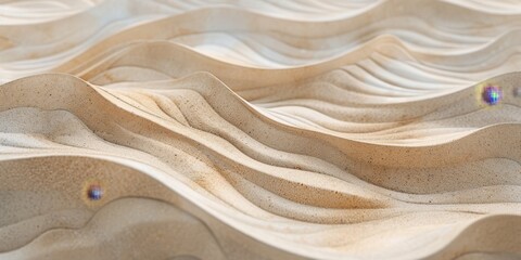 Abstract Desert Landscape Sculpture With Soothing Sands
