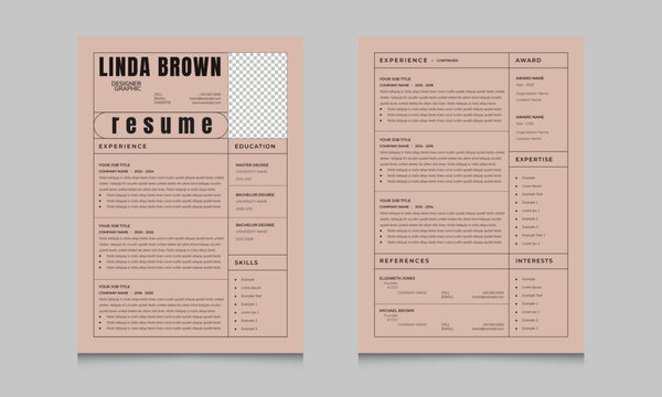 Creative Resume format CV Layout