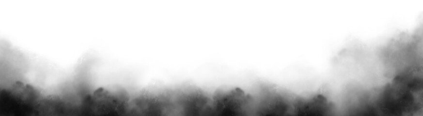 Enchanting Mist and Smog: Captivating Swirls on a Transparent Canvas. Perfect Mockup for Your Logo. Wide Angle Horizontal Wallpaper or Web Banner.