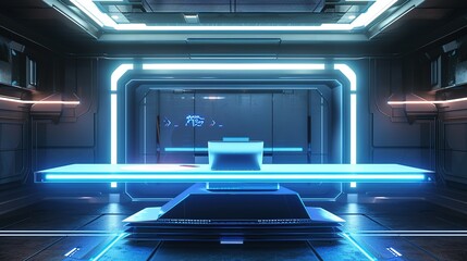 Obraz premium futuristic interior