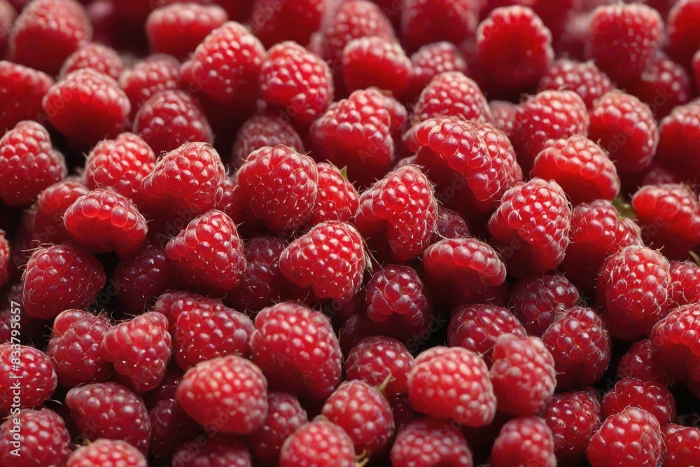 Canvas Prints background of raspberries