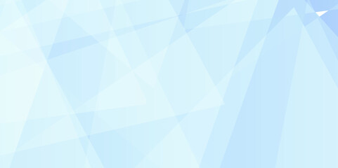 Abstract geometric smooth triangle shape with soft blue background, template and banner design. Vector illustration.
