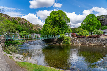 Fototapeta premium The beautiful town of Beddgelert Snowdonia