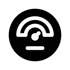speedometer glyph icon