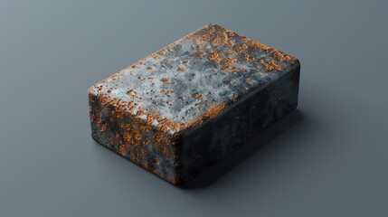 A detailed render of a nail buffer block