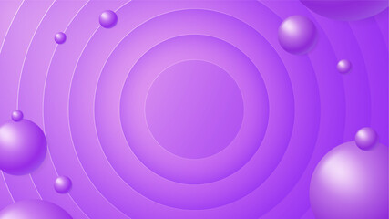 Abstract vector circles template background with floating balls