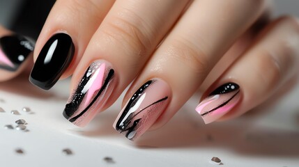 A sleek and modern nail art design book