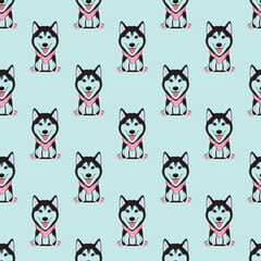 Fototapeta premium Jack Russell Seamless Vector Pattern Design