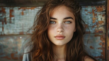 An image of an adorable adolescent female