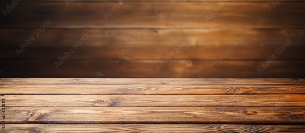 Leinwandbilder wooden table with empty copy space image for abstract background.