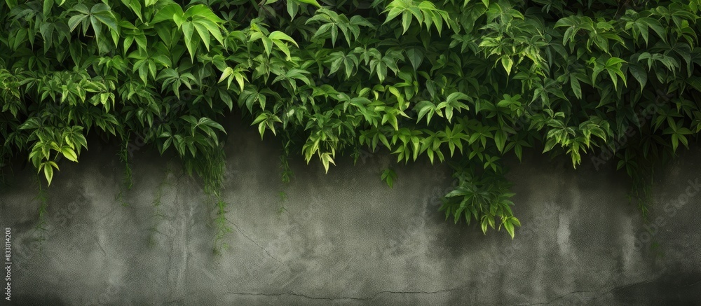 Poster backgrounds of textured green plants in a garden setting with copy space image.