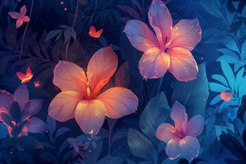 A relaxing and rejuvenating environment with flowers