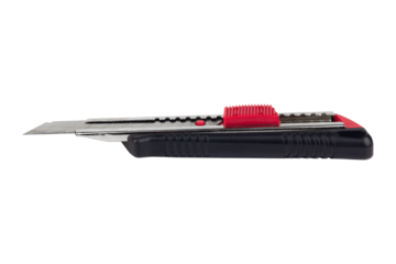 stationery or construction knife isolated from background