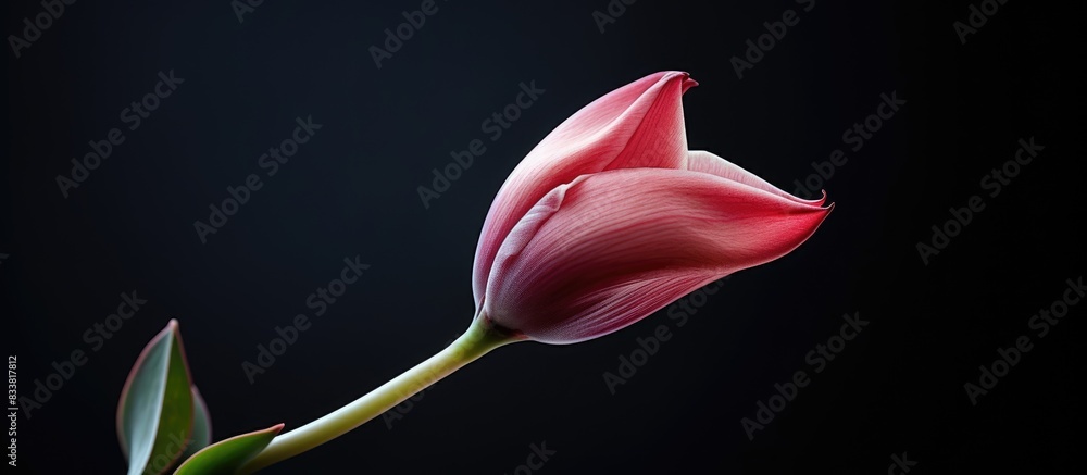 Fototapete gorgeous flower bud with a blank space for text in the image. with copy space image. place for addin