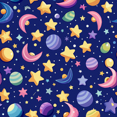 seamless pattern with stars