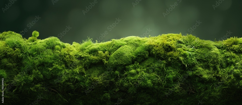 Poster Background with fresh green moss for a copy space image.