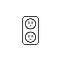 Electrical Outlet line icon