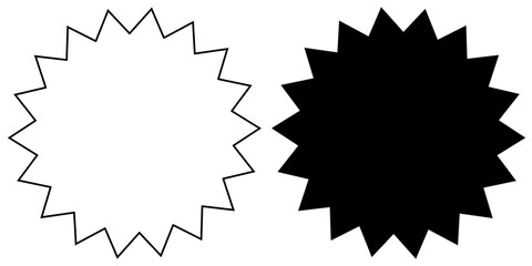 Starburst label elements