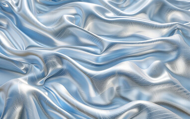 Obraz premium silver blue silk background
