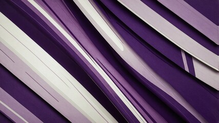Elegant Colorful Wave Pattern of Purple and White Stripes in Abstract Art for Background Wallpaper Illustration. Generative AI
