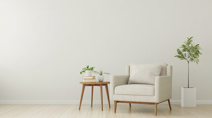 Modern vintage interior of living room