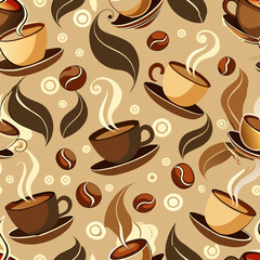 Obraz premium coffee pattern