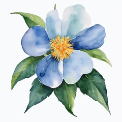blue hydrangea flower