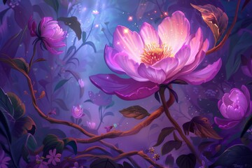 A beautiful and picturesque scene with lush foliage