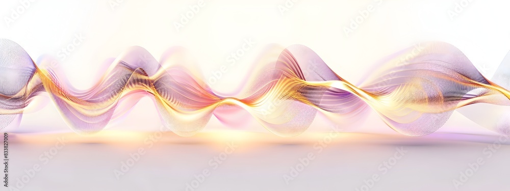 Poster captivating incoherent light wave mesmerizing digital art showcasing fluid dynamics and surreal
